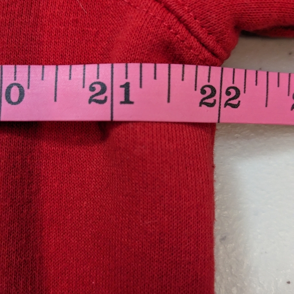 Women's FILA giant bright red logo sweatshirt.  Size large. - Picture 7 of 9